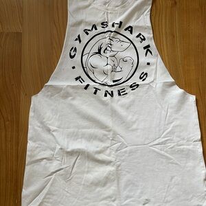 Gymshark White Sleeveless Top